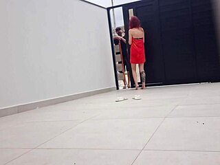 Safada Takes Sun in Bikini While Neighbor Does Gate Maintenance in Homemade Redhead Wife Facial Cumshot Scene