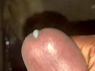 he strokes his big cock in a solo session