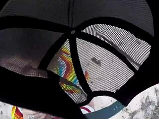 feeling the thrill of a hidden blowjob in the sandy dunes