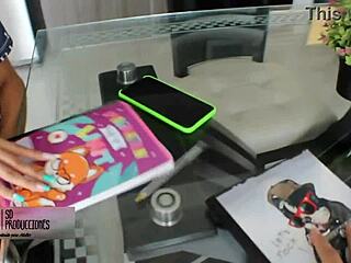 Latina Classmate Bent Over for Creampie