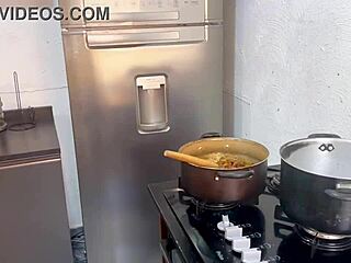 What happens in the kitchen with Lidi Ferrari? Brazilian amateurs explore wild desires in episode 1.