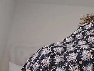 Curly Latina with Big Tits Fucks Black Cock Using Dildo Toy