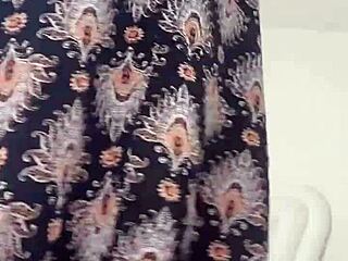 Curly Latina with Big Tits Fucks Black Cock Using Dildo Toy