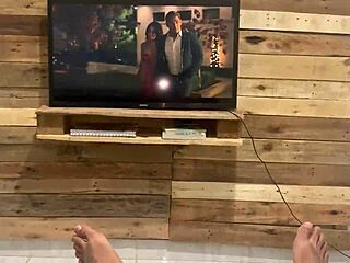 step-sister interrupts movie for hardcore fucking