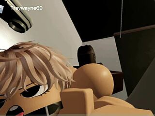 Man, this femboy pawg is sucking my big black cock until I cum, her big ass shaking like crazy.