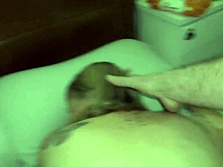 Kiwi MILF slut hauled by hair onto master's cock for hardcore cumshot.