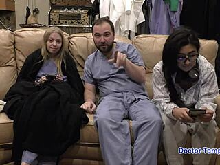 Dr. Tampa hallitsee yritys-orjia kuten Jasmine Rose parodia-scenessä