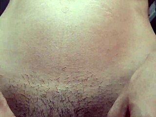 Man, this young slut with tiny tits walks out in shorts no panties, check her hairy pussy!