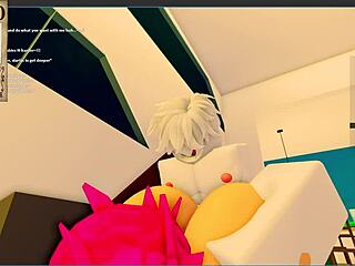 Fucking a nasty human in my yacht Roblox condo RP with monster cock