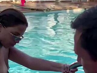 Ana Miller And Ktal Fucking In The Pool!