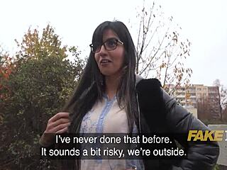 Muslim girl in traditional dress agrees to my pickup request for cowgirl fucking