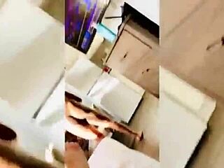 Young couple's passionate webcam sex