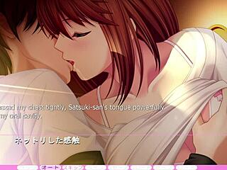 Are you inserting yourself into both of Satsuki's lips with that intense cowgirl riding and kissing?