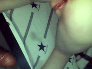 eating the blonde from behind, spanking her ass and pulling hair