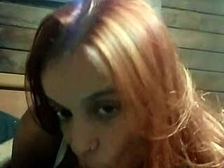 Beautiful redhead's first amateur scene