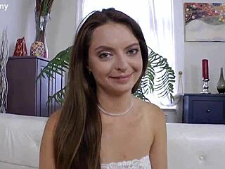 Big cock stretches her ass in a close-up gaping anal session.