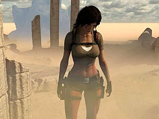 lara and sheva as dorky explorers with ripped clothes 😄