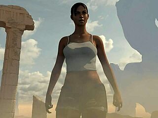 lara and sheva as dorky explorers with ripped clothes 😄