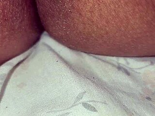 Wife's hairy beaver gets intense attention from brunette