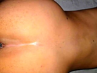 Doggystyle anal plug contrasts with interracial monster cock bending me over