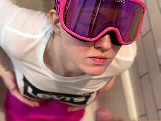 Dickflash Bathroom Adventure Cum on Face