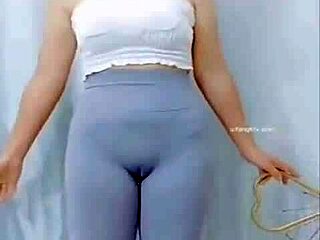 Asian Girl Performs Dance Routine