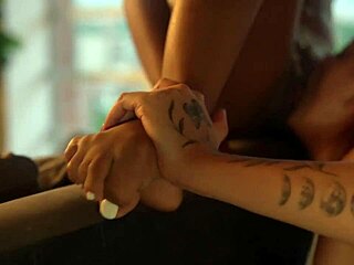 I catch my roommate in virtual sex with her boyfriend, then seduce her into hot lesbian fucking.