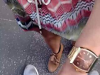 Latina Brazilian Amateur Sucks and Offers Pussy on Outdoor Porch