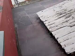 Latina Brazilian Amateur Sucks and Offers Pussy on Outdoor Porch