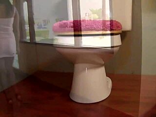 emy reyes in the bathroom