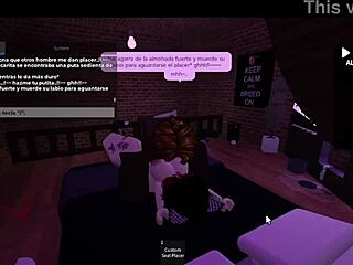 สาวบลอนด์ Roblox รักควยดำยักษ์สนุกเซสชันดุเดือดกับควายมอนสเตอร์