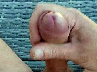 I jerk off and cum on my belly, feeling so good.