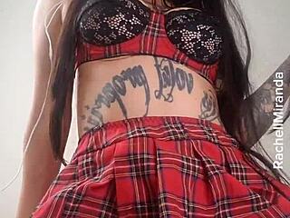 Rachell Miranda Guides Jerk Off to Squirt in Puppy's Ass