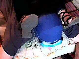 Roberta's strong foot odor teasing me so much!