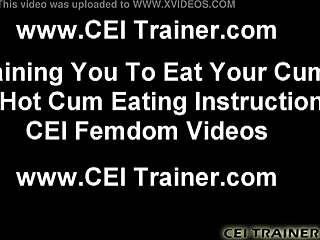 Femdom mistress commands you to masturbate and cum on POV instructions.