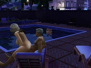 Ajay Fucks the Cheerleading Squad Poolside in Sims 4 Wicked Whims