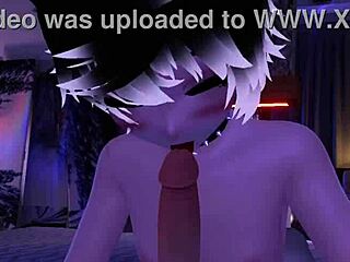 Handjob and sucked off by femboy shemale