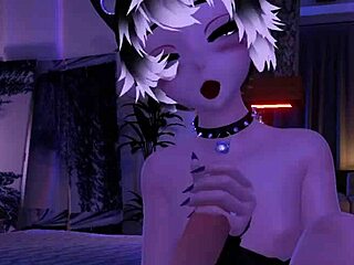 Handjob and sucked off by femboy shemale