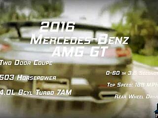 Playboy Babes In Hot Bikinis Wash Mercedes AMG GT Outdoors