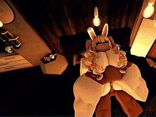 Fucking candy in her cosplay bunny outfit