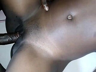 African Teen 18+ Shaved Tight Pussy Gets Pounded Hard.