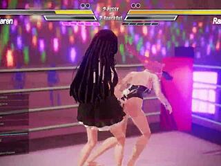 Intense Lesbian Fingering Battle