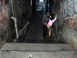 Salope trans bien roulée baise brutalement avec le Boss Favela après fête funk