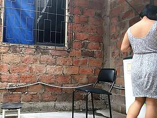 i recorded my neighbor fingering herself, and she caught me watching