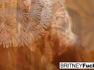 ever wanted a sexy blonde doing retro tease and solo masturbation like this?