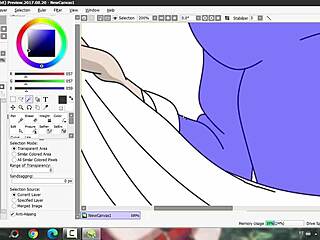 Drawing ecchi upskirt panties in black clover anime hentai style