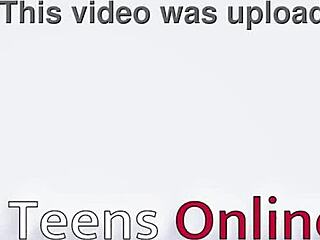 British Blonde 18-Year-Old Student Gets Pussy Eaten!