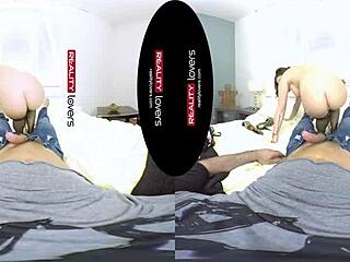 Young tattooed German chubby feels intense pleasure in POV cowgirl.