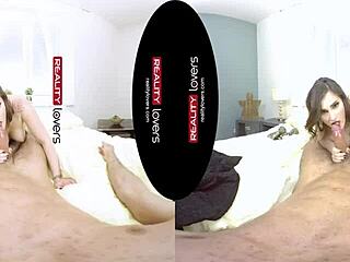 Young tattooed German chubby feels intense pleasure in POV cowgirl.