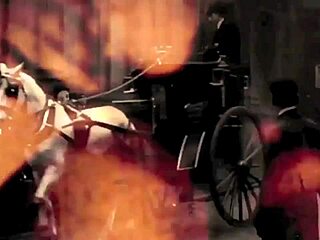 Vintage interracial threesome features anal assfucking in retro group style